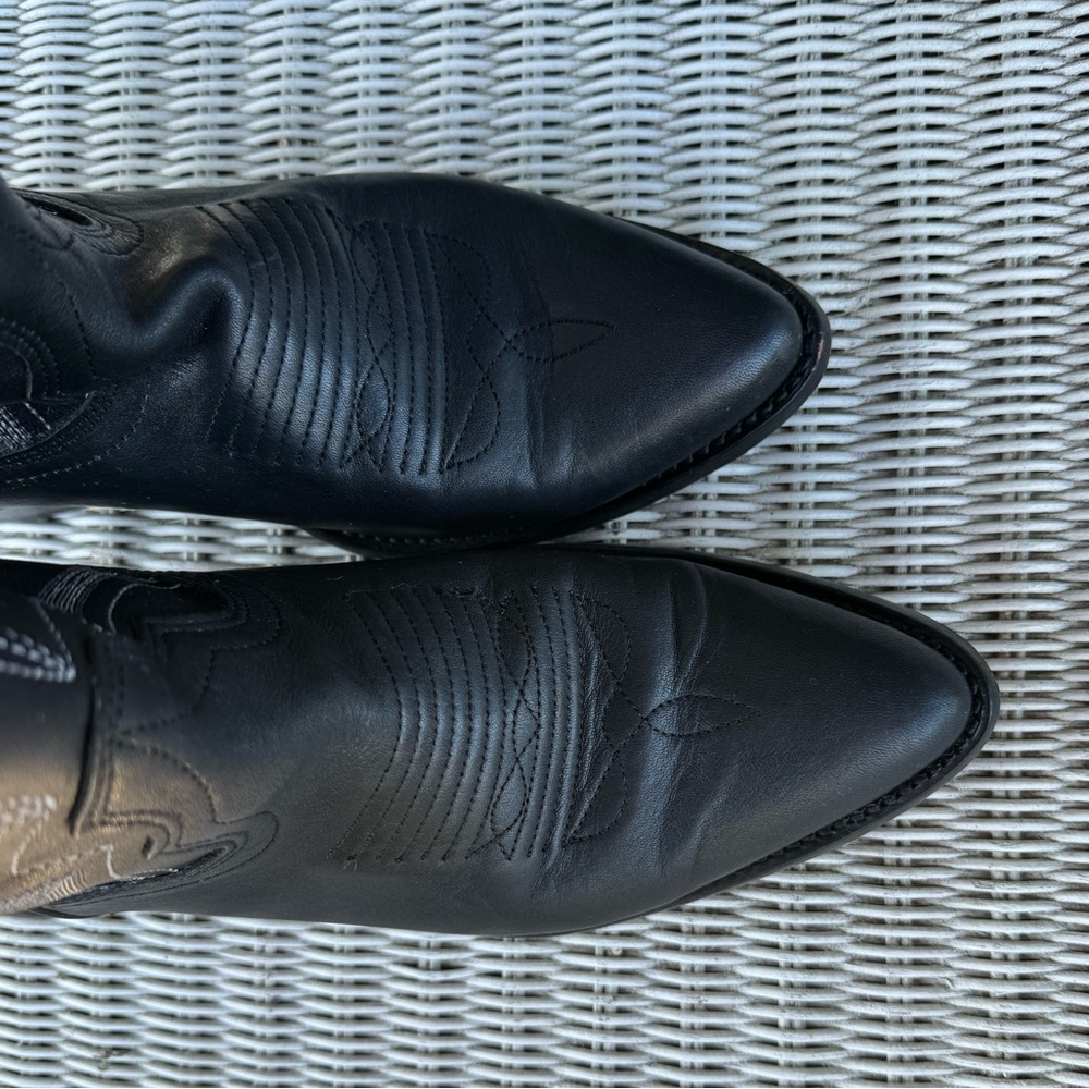 Tecovas Women's Black and Gray Heeled Boots - Picture 9 of 11